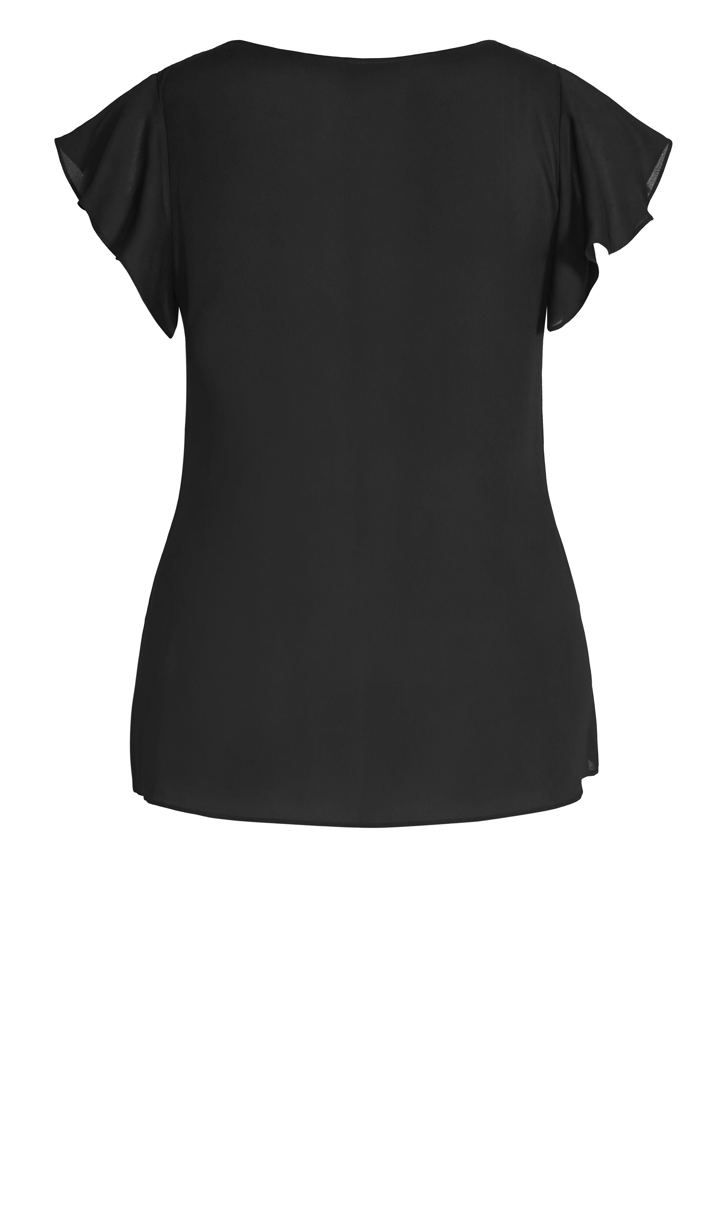 Zip Fling Top - black, BLACK, alternate image number 6