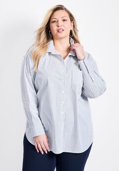 Karolina Stripe Poplin Shirt