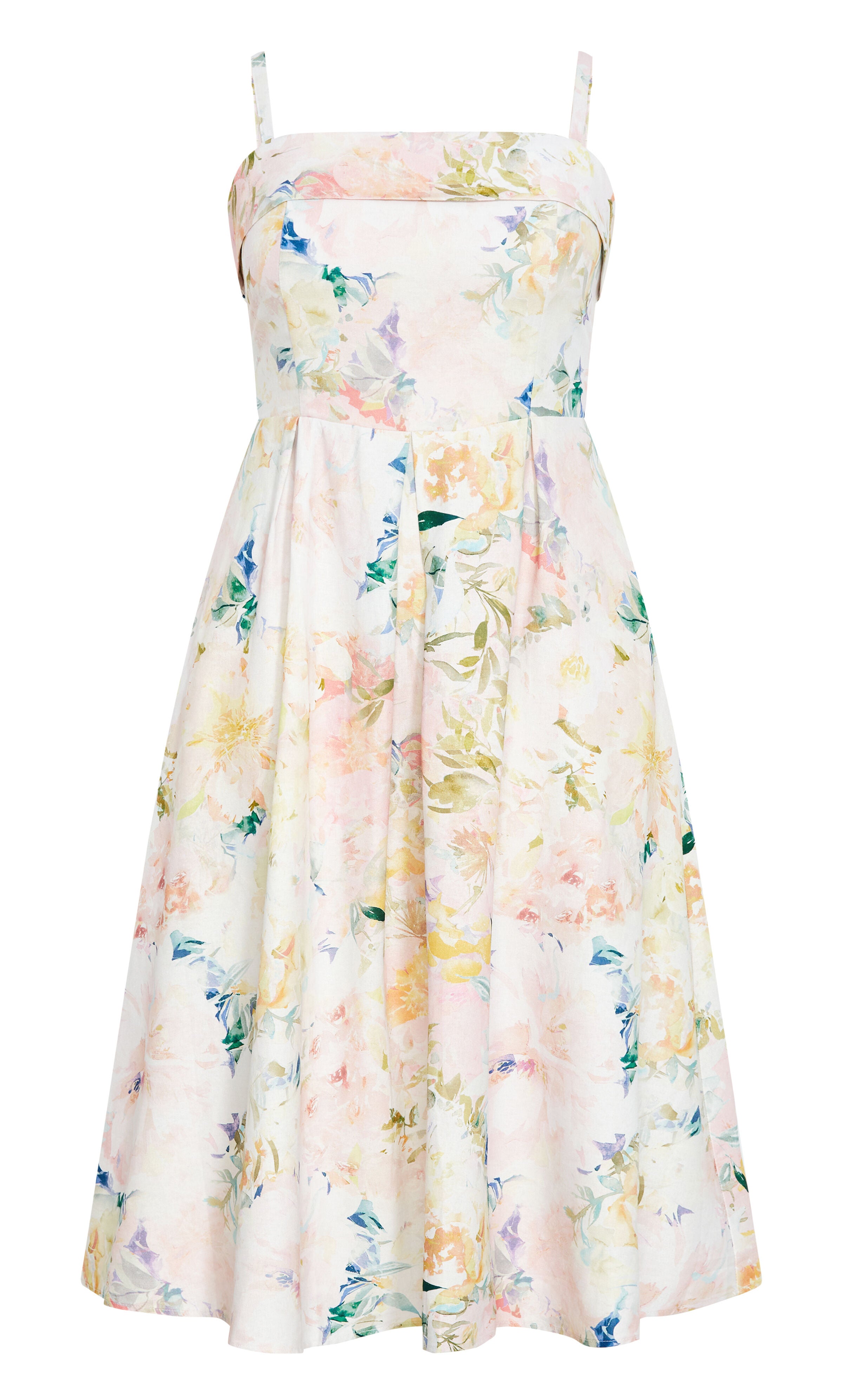 Garden Of Love Linen Dress - pout, CREAM, alternate image number 3