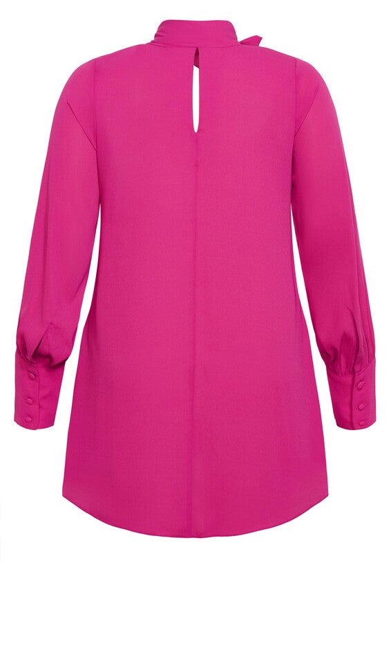 Neck Tie Tunic - sangria, SANGRIA, alternate image number null
