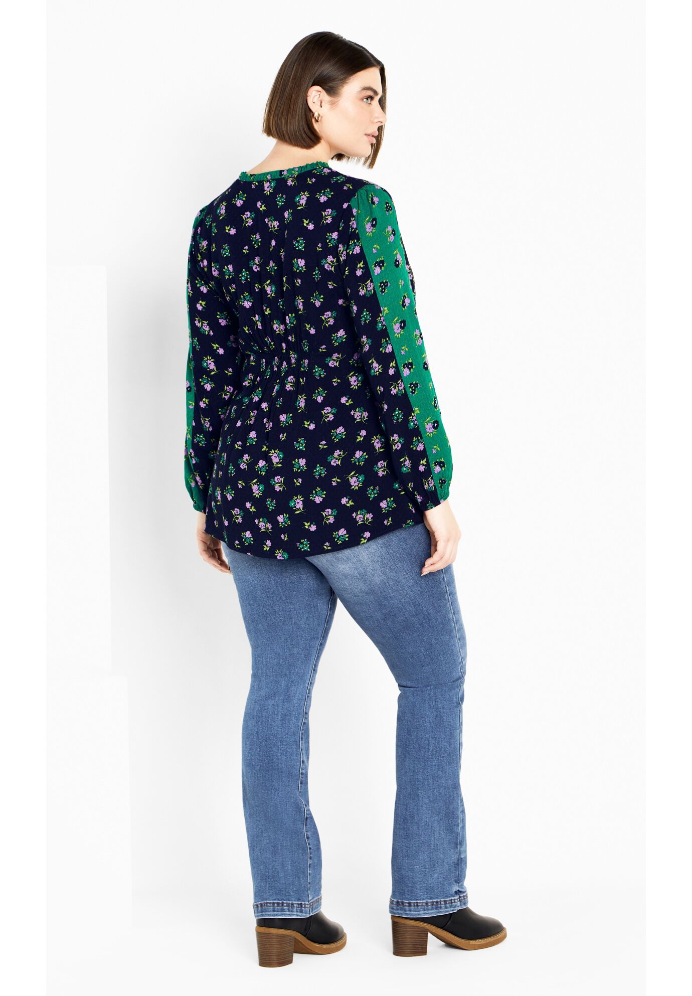 Floral Fields Tunic, NAVY FLORAL, on-hover image number 1