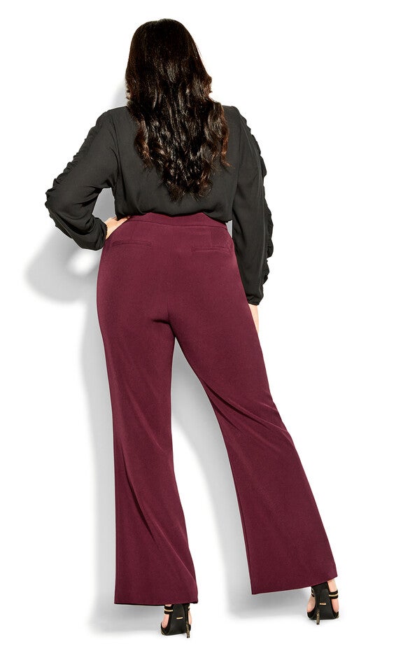 Tuxe Luxe Pant - claret, RED, alternate image number null