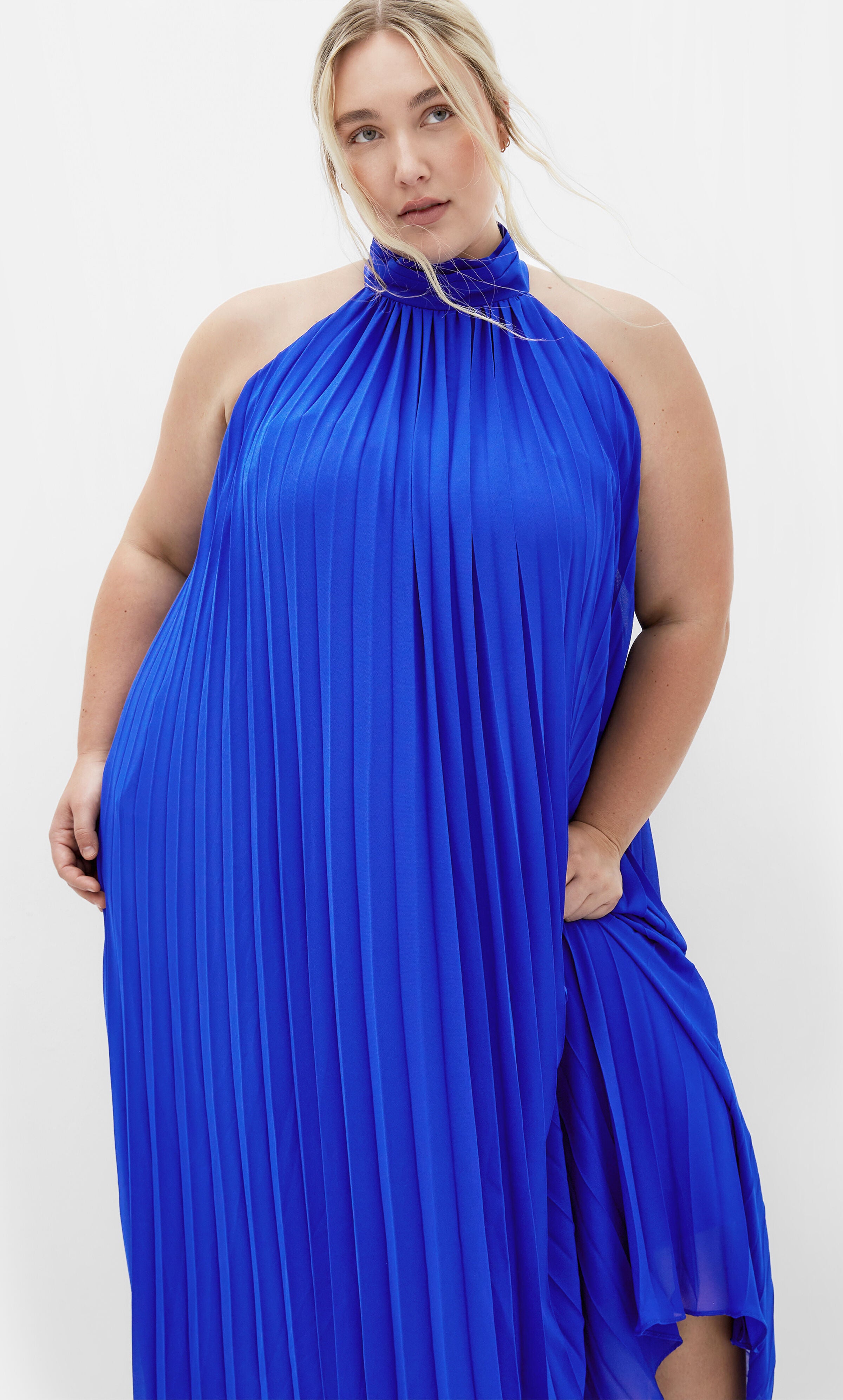 Aida Maxi Dress - cobalt, BLUE, alternate image number 4