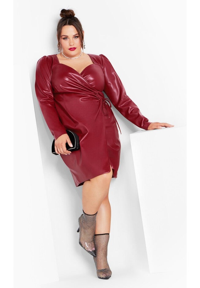 Cindy Dress - red, RED, on-hover image number 1