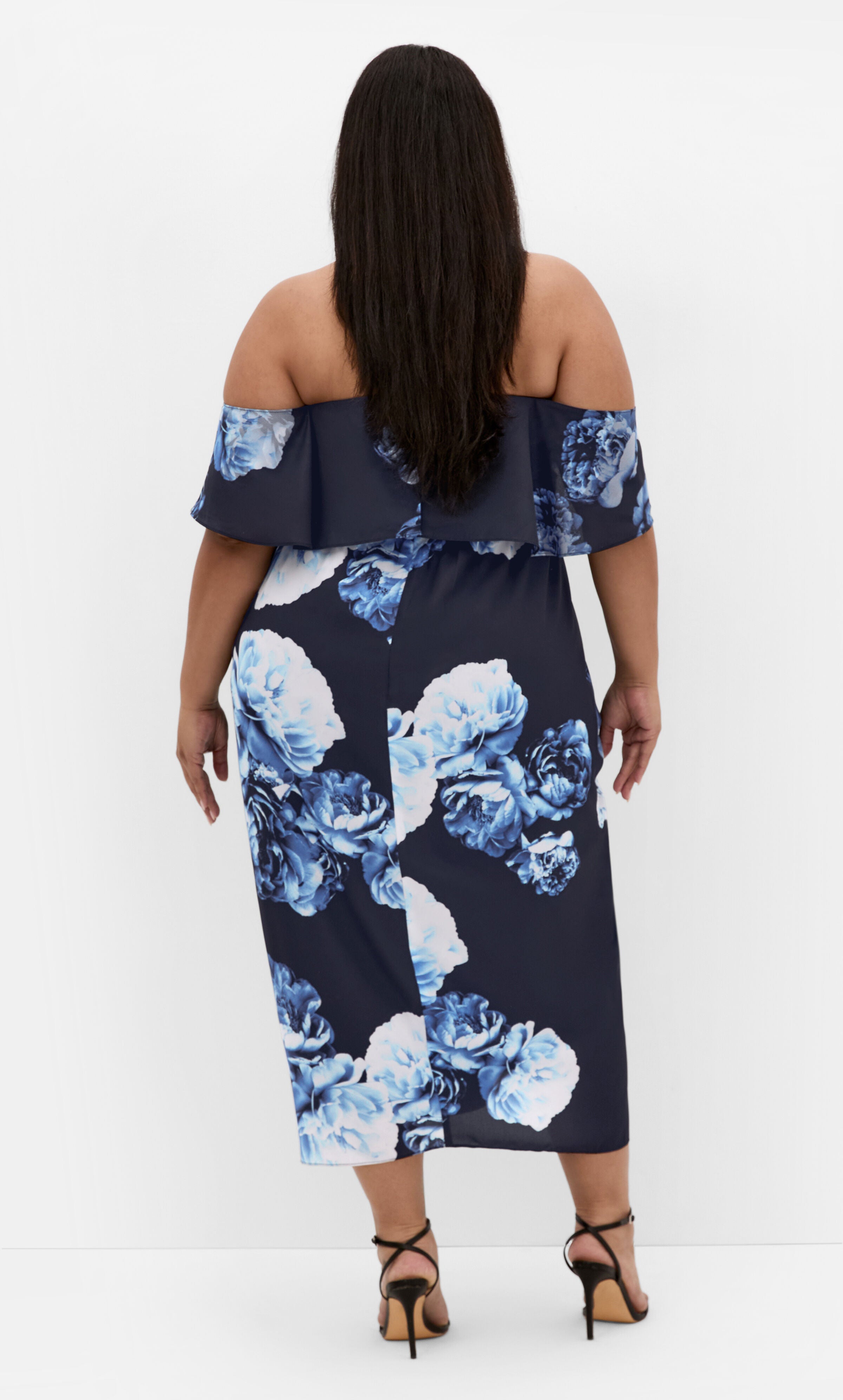 Gina Print Dress - blue rose, BEIGE, alternate image number 1