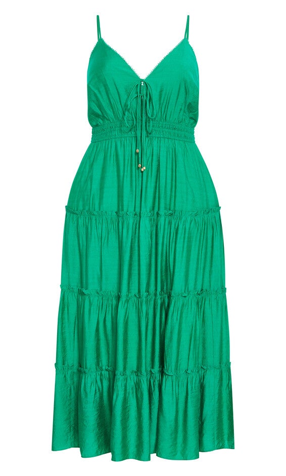 Aiza Maxi Dress - greenstone, GREEN, alternate image number null