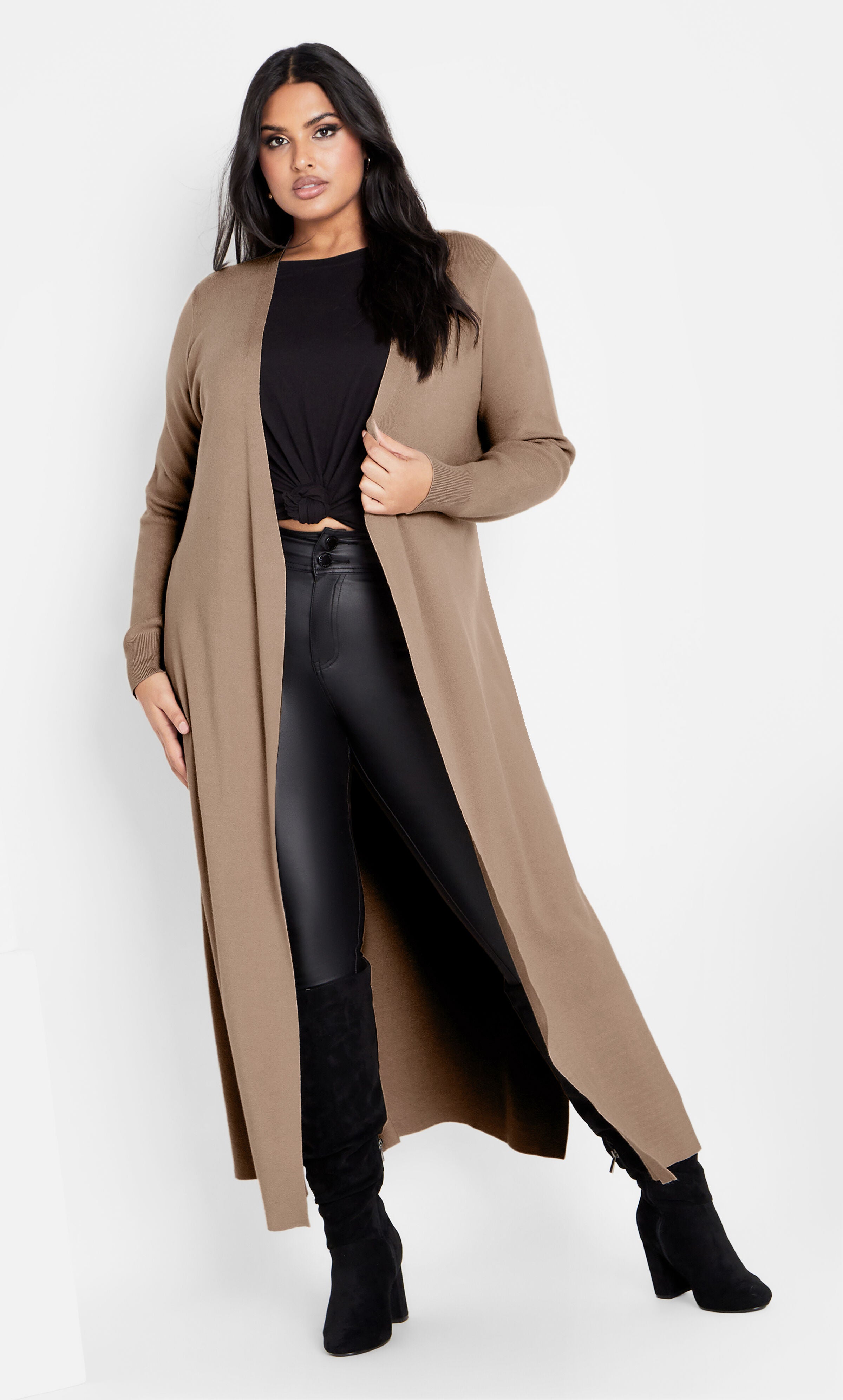 Katie／FLUFFY long cardigan SNOW BUNNY LONG CARDIGAN – AKIRA
