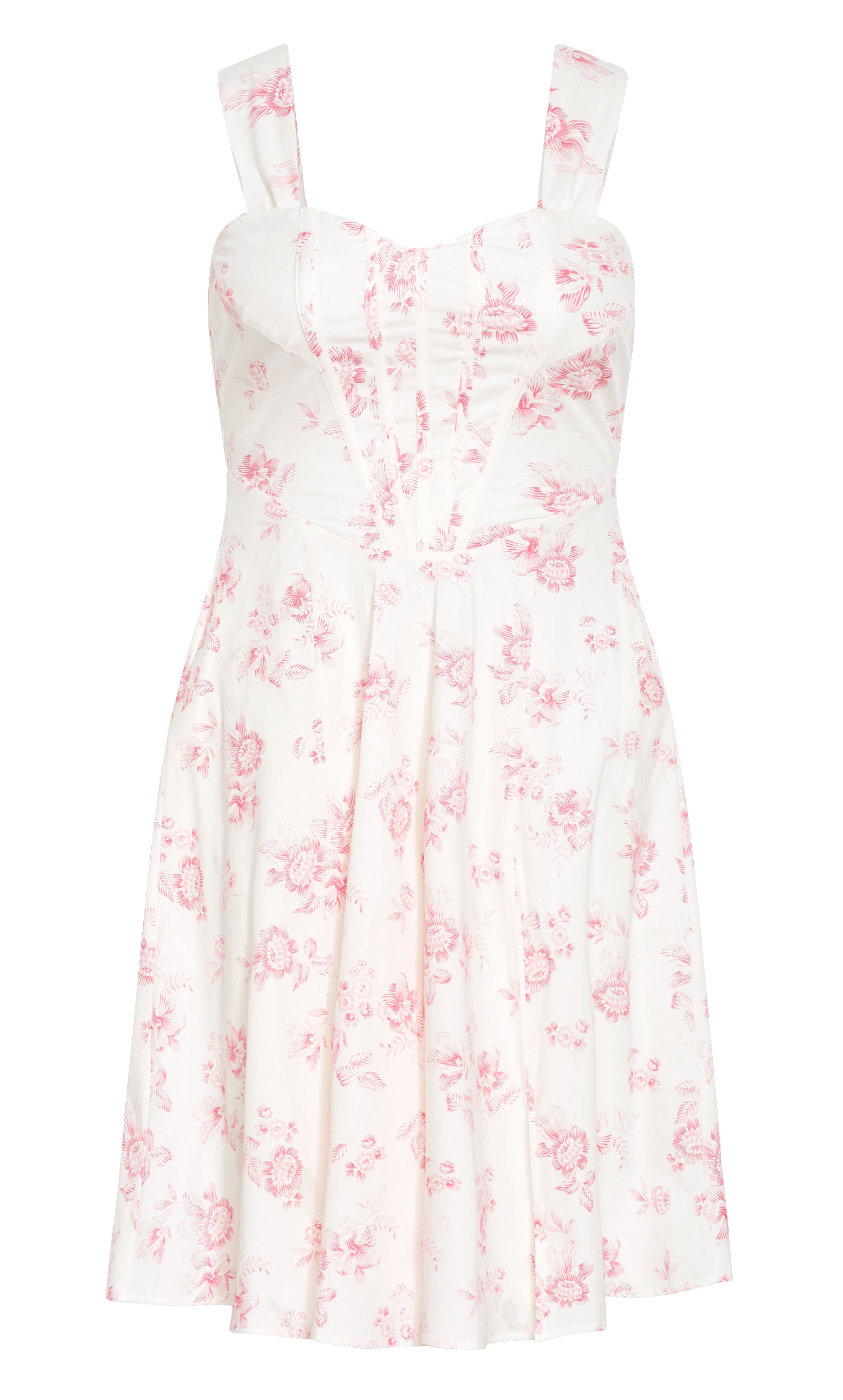 Marylou Print Dress - pink, WHITE, alternate image number 4