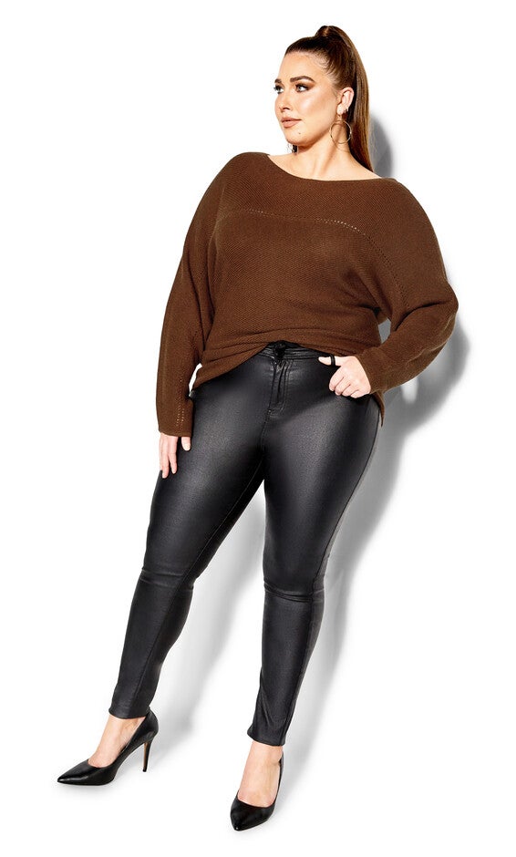 Romance Sweater - copper, BROWN, alternate image number null