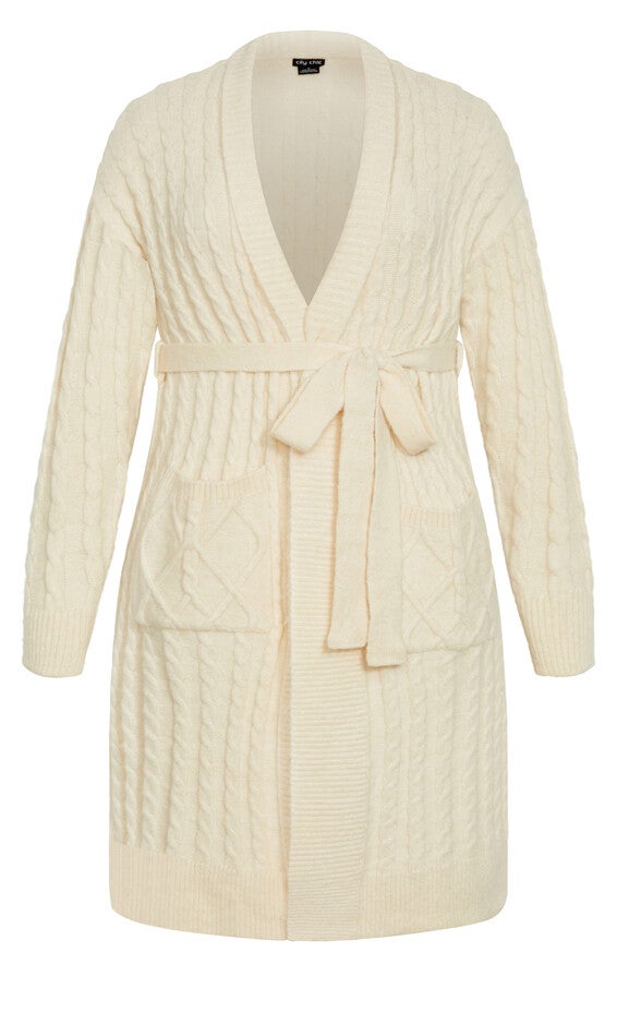 Kelsey Cardigan - cream, WHITE, alternate image number null