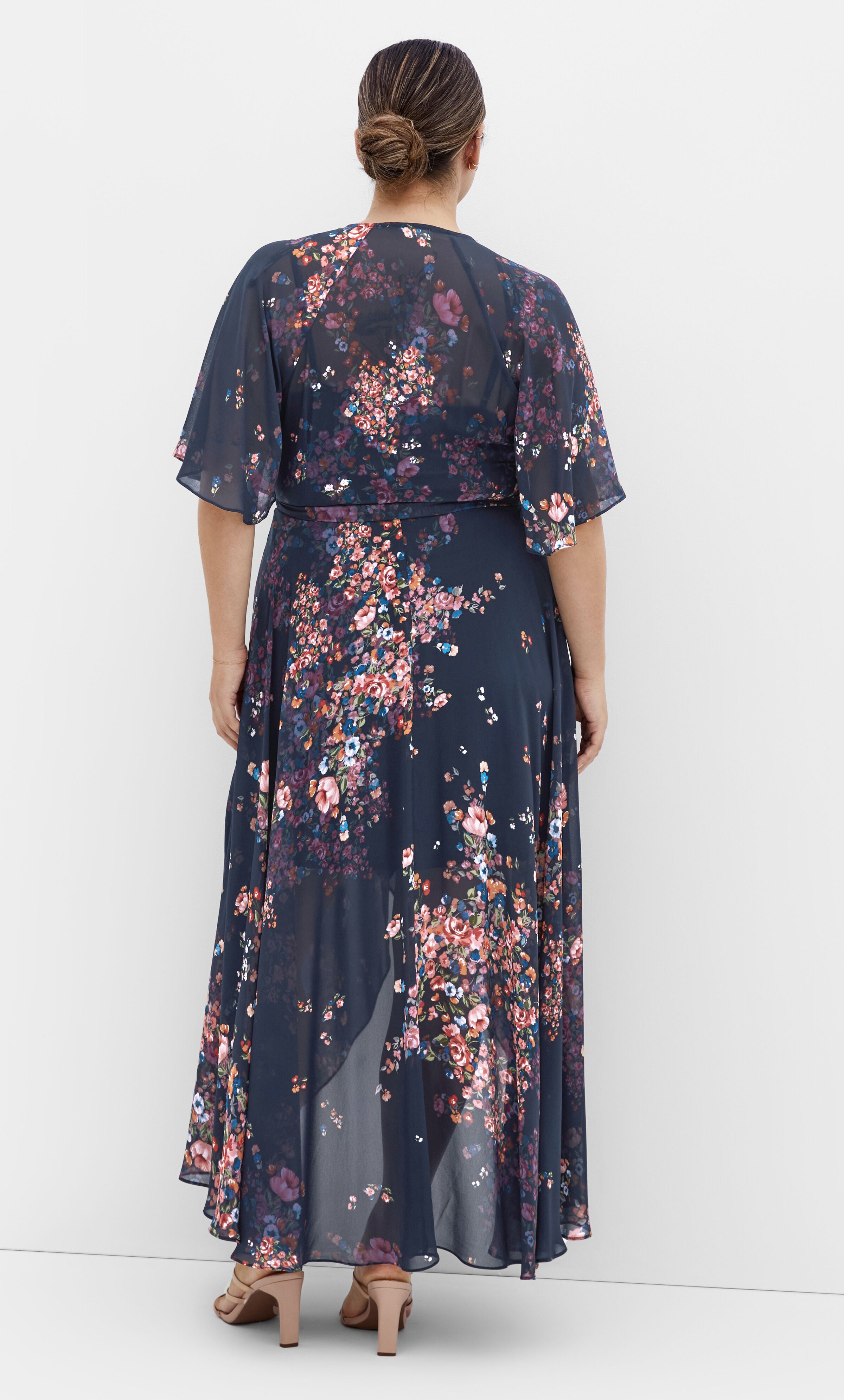 Lovers Lane Print Dress - royal blue, BLUE, alternate image number 1