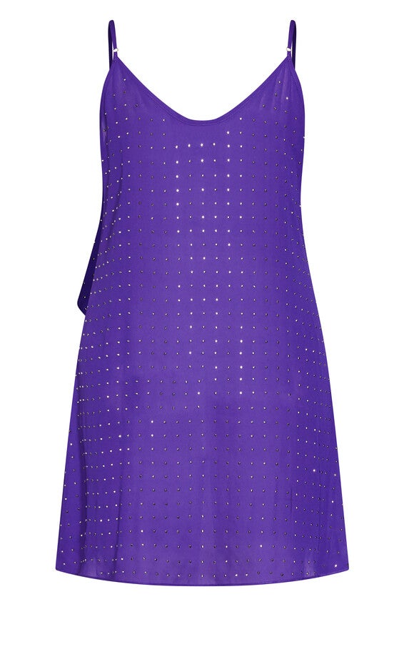 Hi Lo Shine Cami - royal purple, PURPLE, alternate image number null