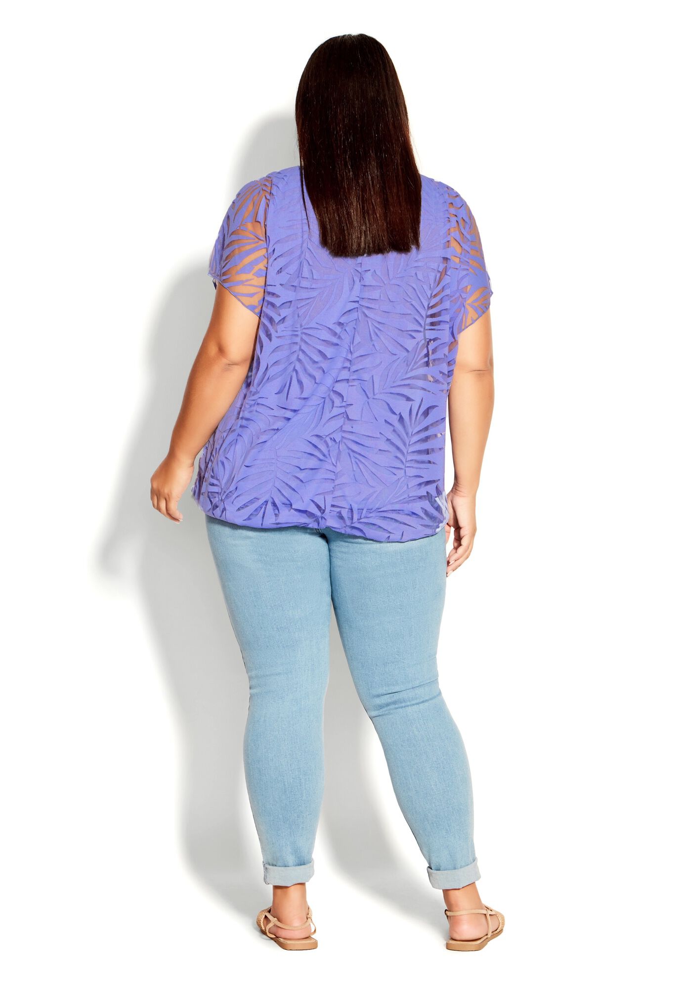 Elora Burnout Top, LILAC, alternate image number 5