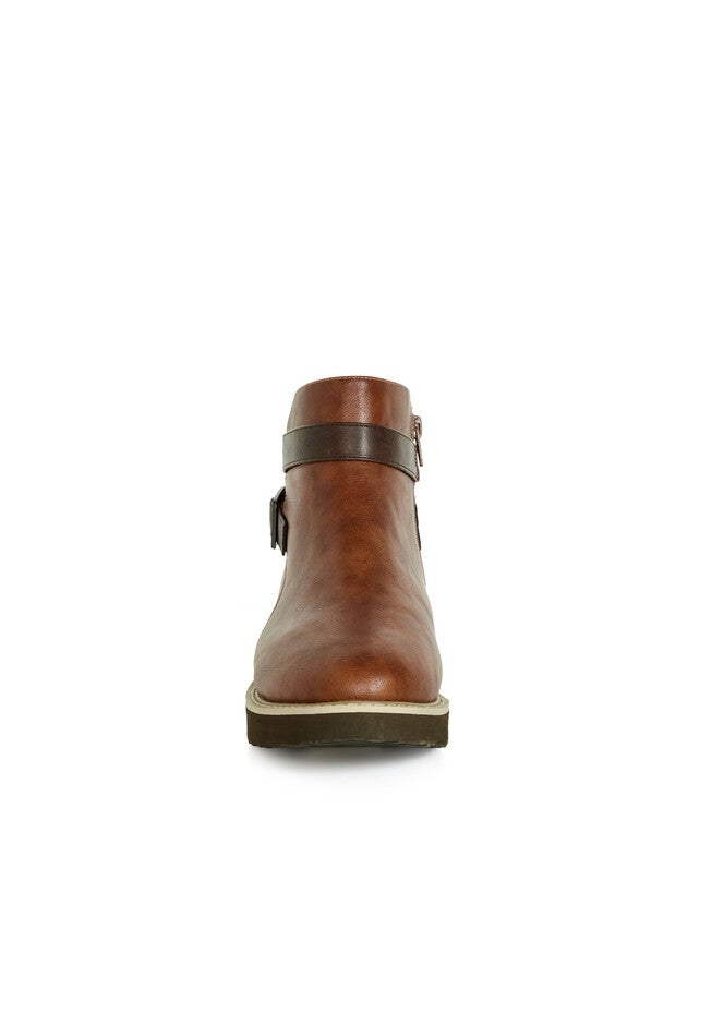 WIDE FIT Valentina Ankle Boot, BROWN, alternate image number null