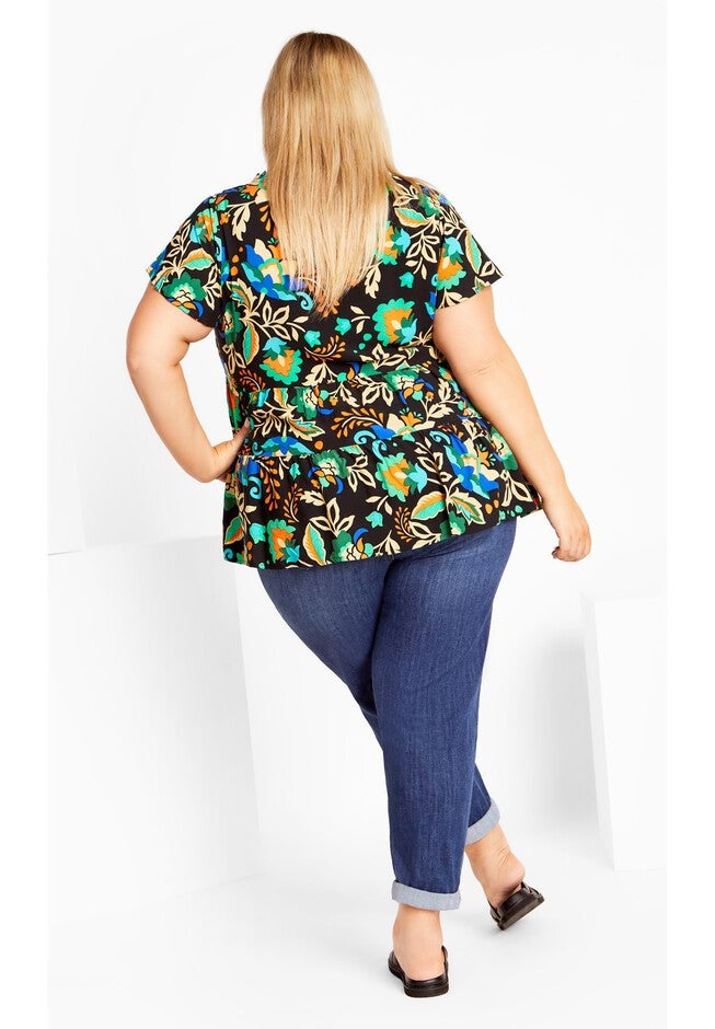 Lani Print Top, VOYAGER, on-hover image number 1