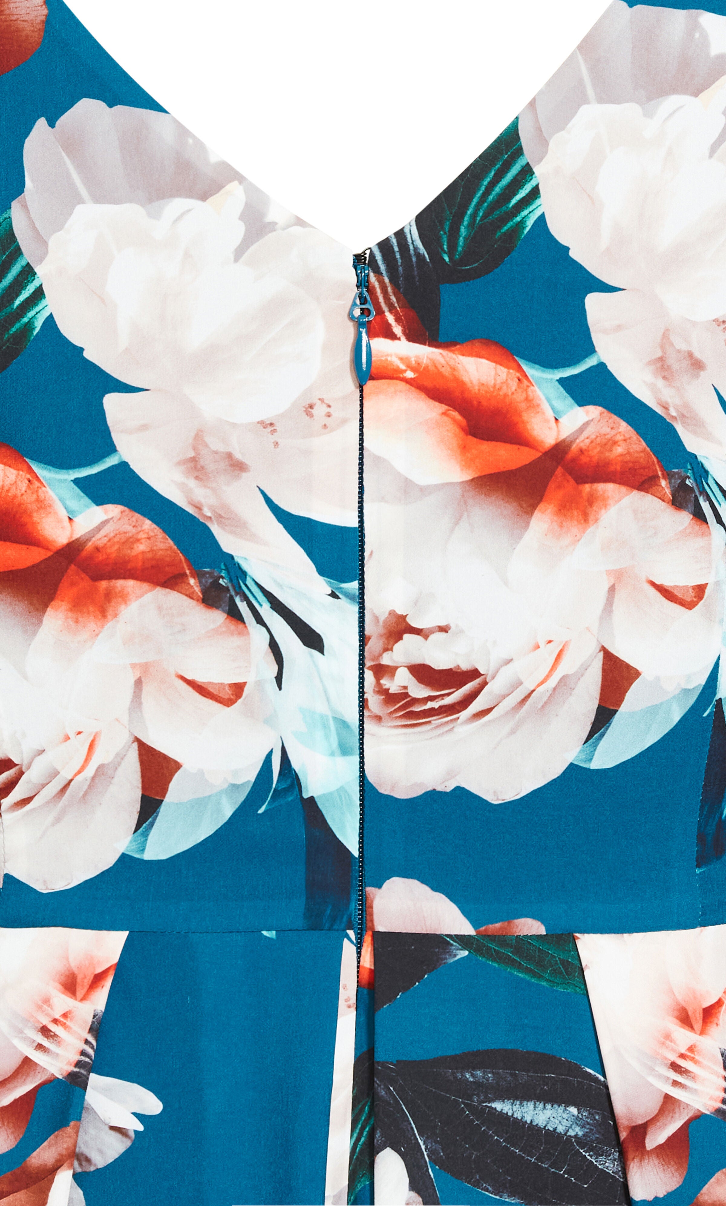 Sandra Dress - teal, TEAL CAMILLA FL, alternate image number 6