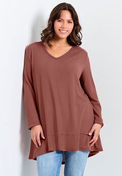 Waffle Ruffle Tunic