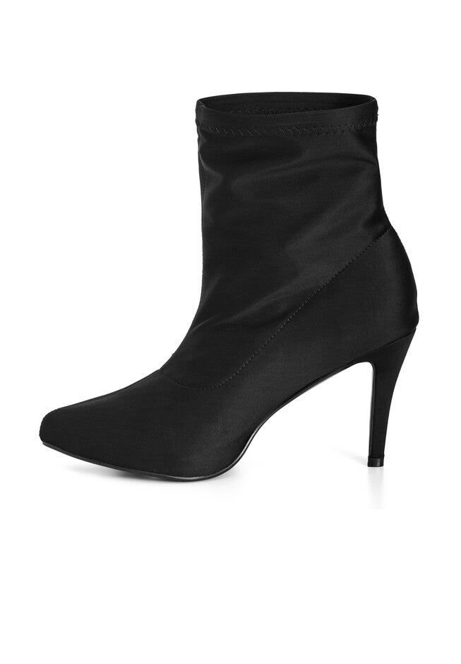 WIDE FIT Sassy Sock Boot - black, BLACK, alternate image number null