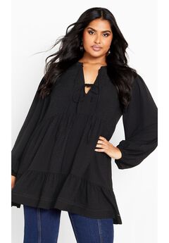 Brielle Embroidered Tunic Dress