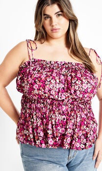 Lyla Print Top - pink