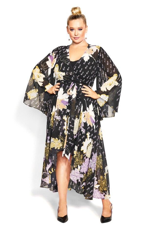 Maya Maxi Dress - black, BLACK, on-hover image number null