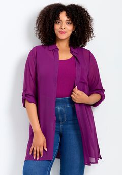 Convertible Button Down Tunic