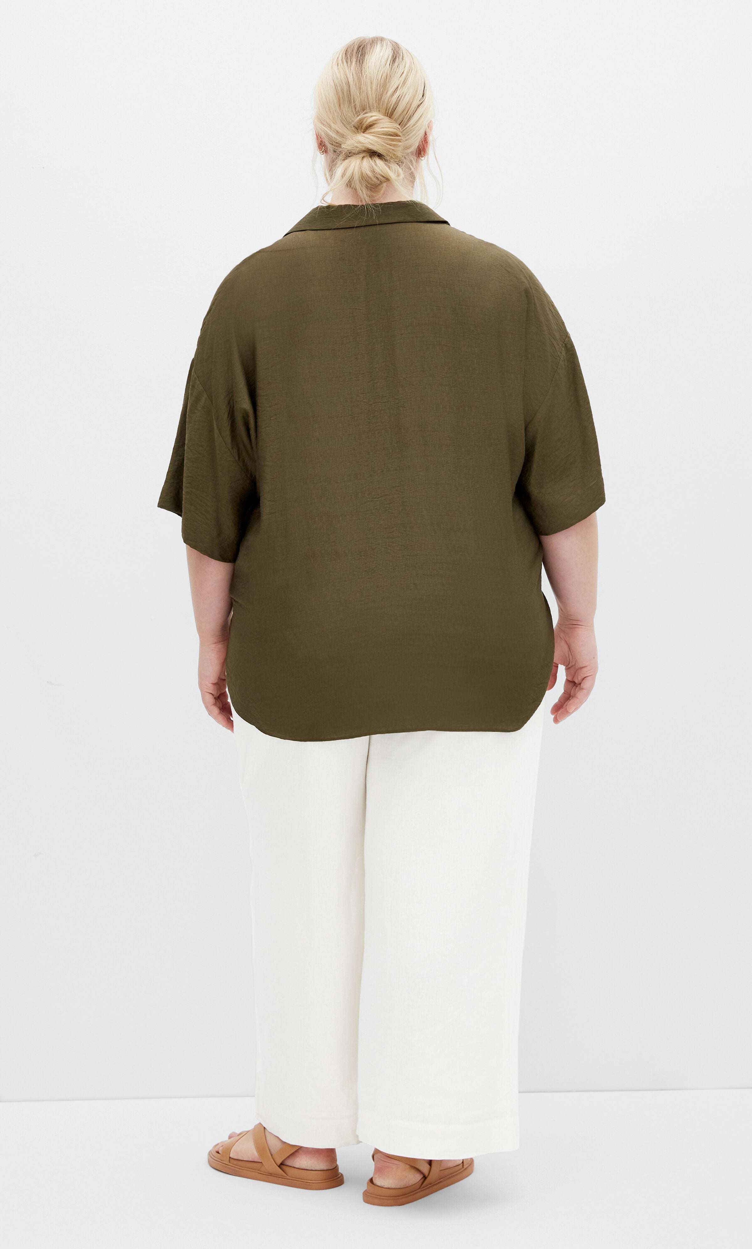 Rosie Shirt - khaki, GREEN, alternate image number 2