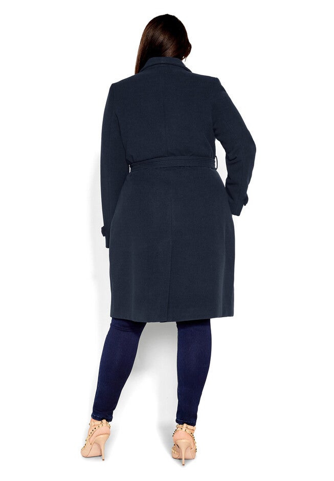 So Sleek Coat - navy, BLUE, on-hover image number null