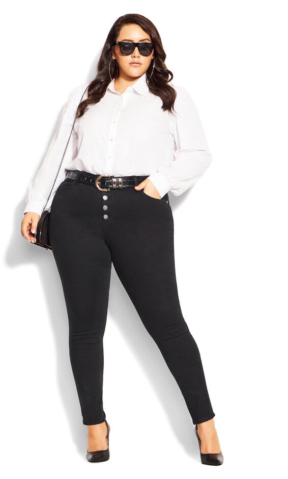 Harley Classic Skinny Jean - black, BLACK, alternate image number 5