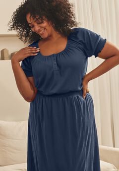 Gauze Puffed Sleeve Top