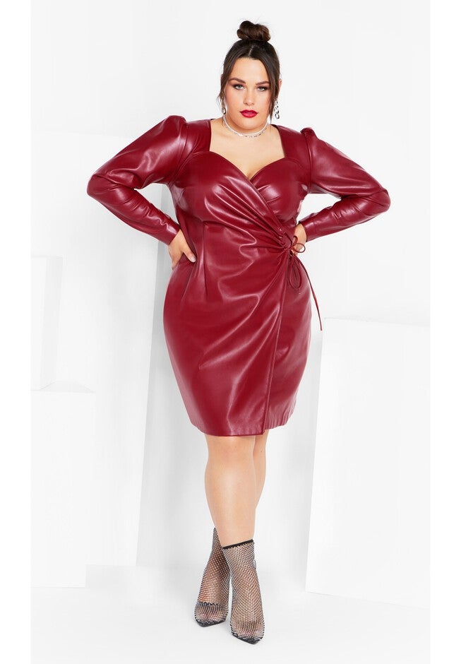 Cindy Dress - red, RED, hi-res image number 0