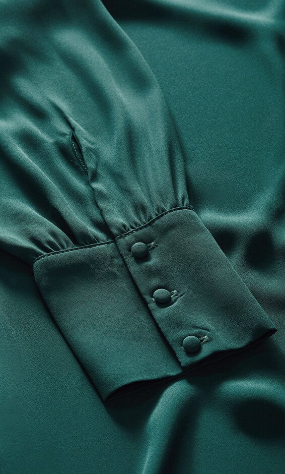 Neck Tie Tunic - alpine, GREEN, alternate image number 6