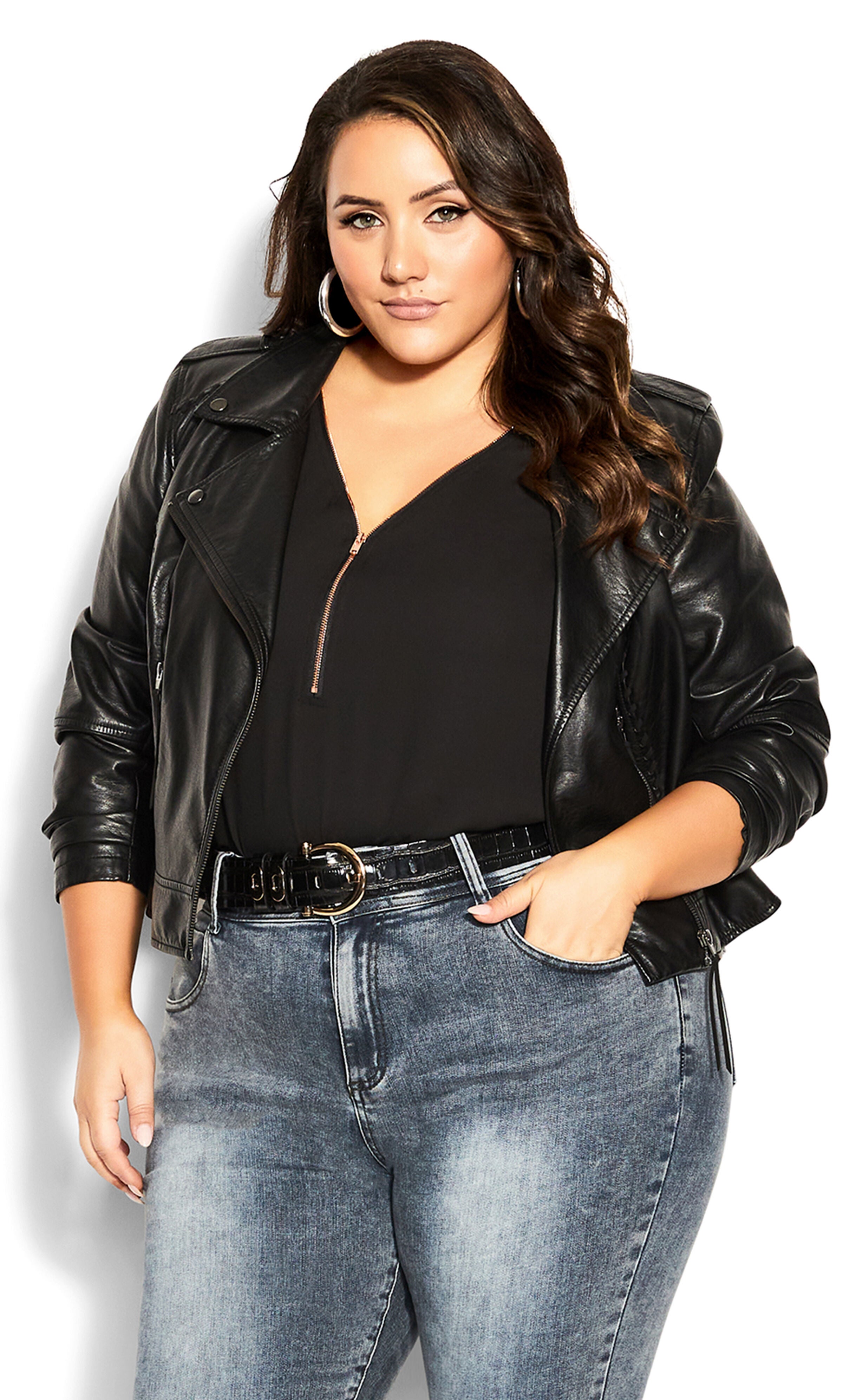 Zip Fling Top - black, BLACK, alternate image number 3