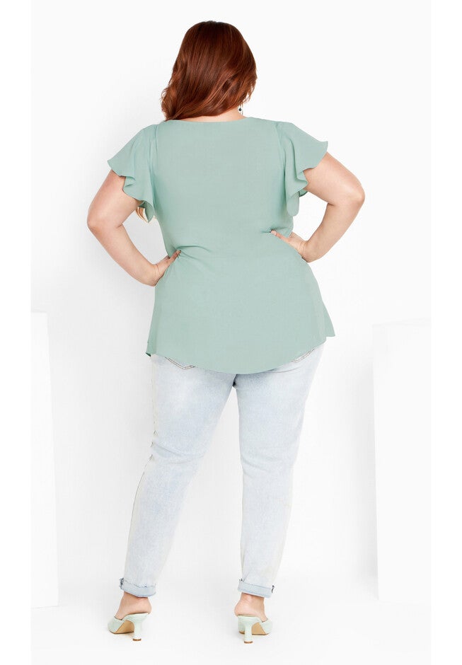 Zip Fling Top - seafoam, GREEN, on-hover image number 1