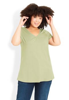 Cotton Gather V Top