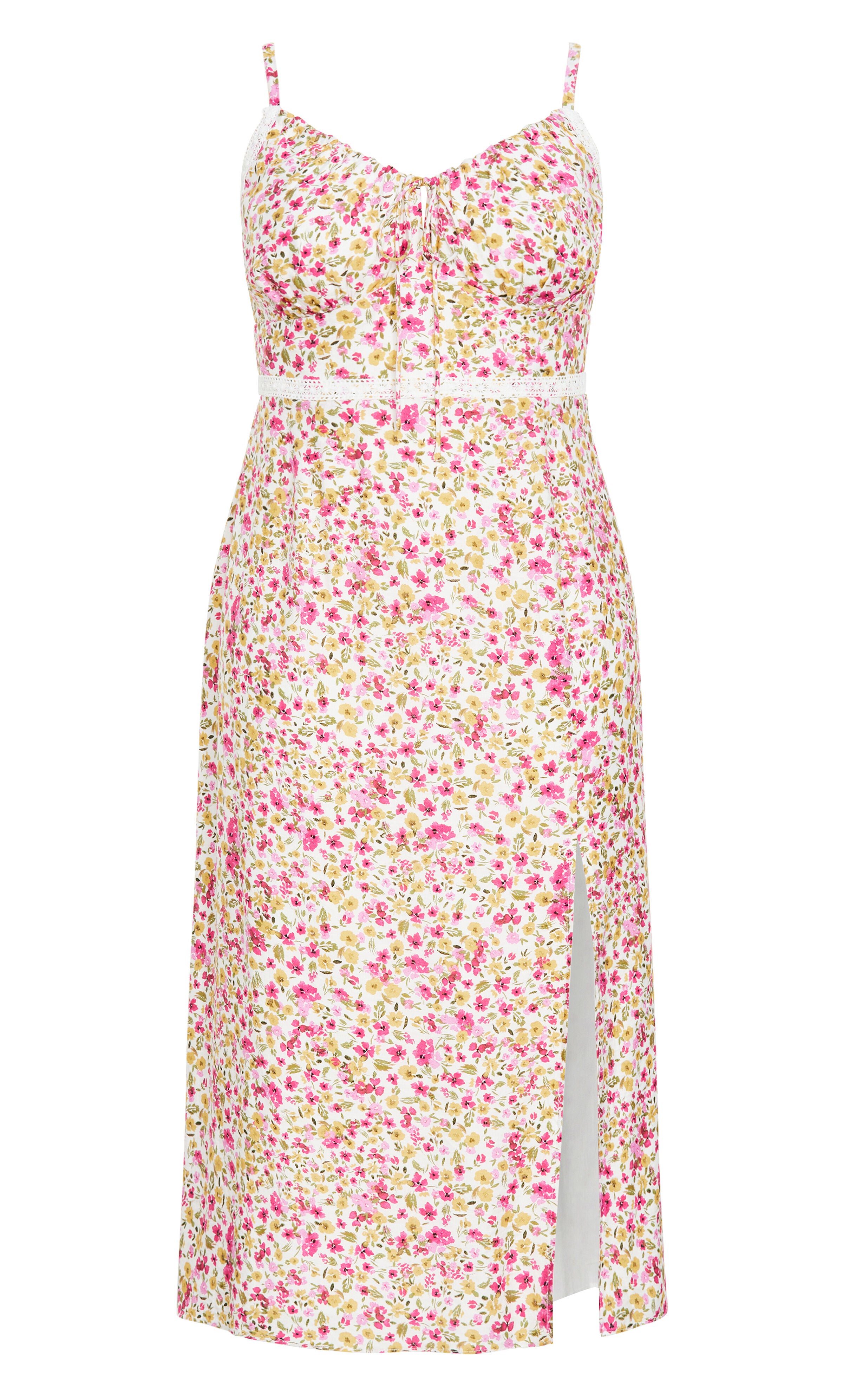 Sweet Floral Maxi Dress - print, WHITE, alternate image number 5