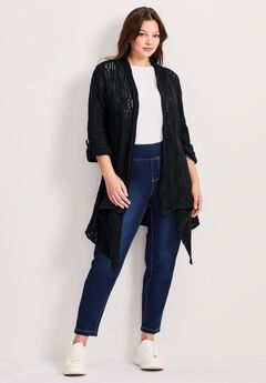 Pointelle Sweater Cardigan
