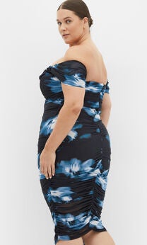 Jazmin Print Dress - teal print