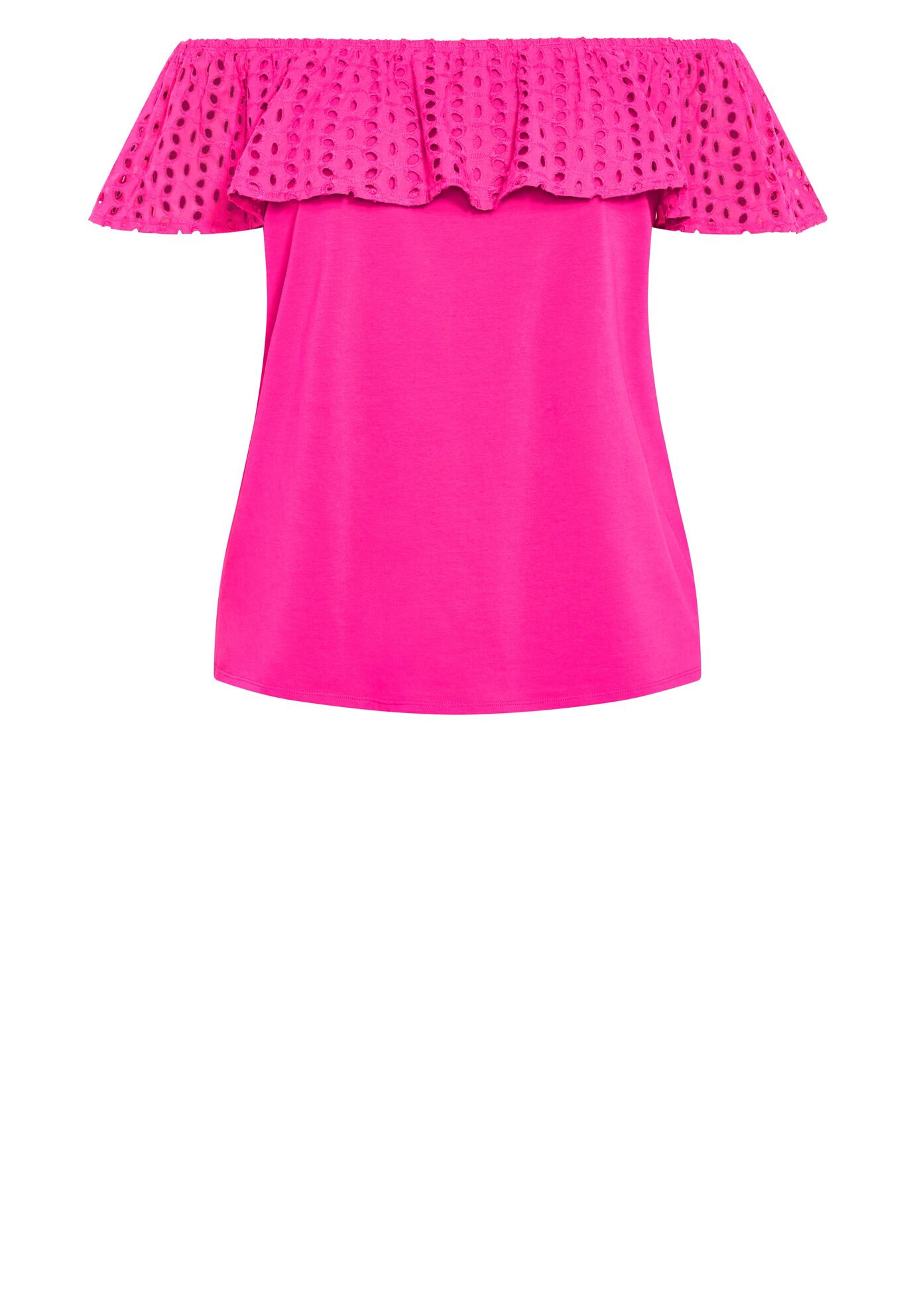 Lexi Mixed Media Top, FUCHSIA, alternate image number 2