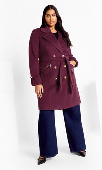 Gillian Coat - plum