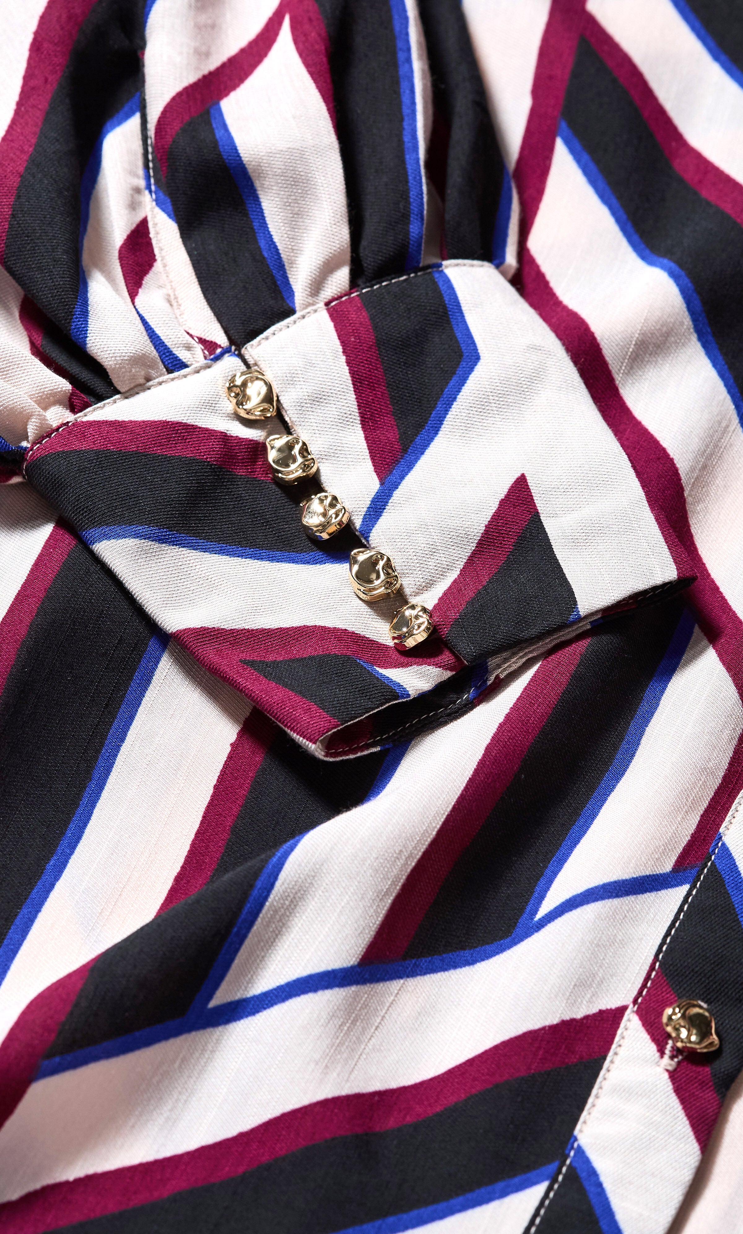 Timeless Stripe Long Sleeve Maxi Dress, BLACK, alternate image number 7