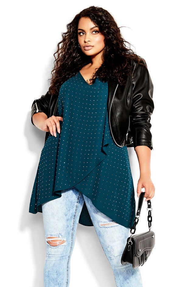 Shine Hi Lo Cami - emerald, EMERALD, alternate image number 4