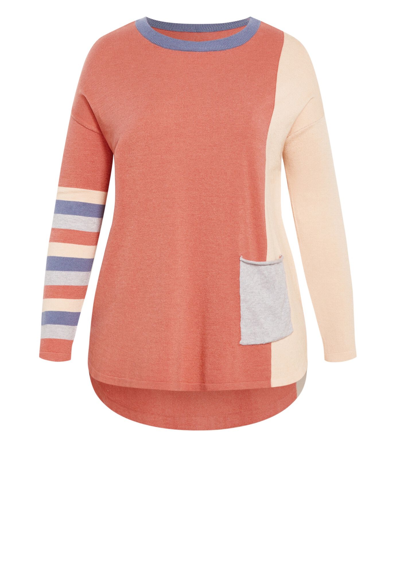 Luna Sweater, PEACH, alternate image number 3