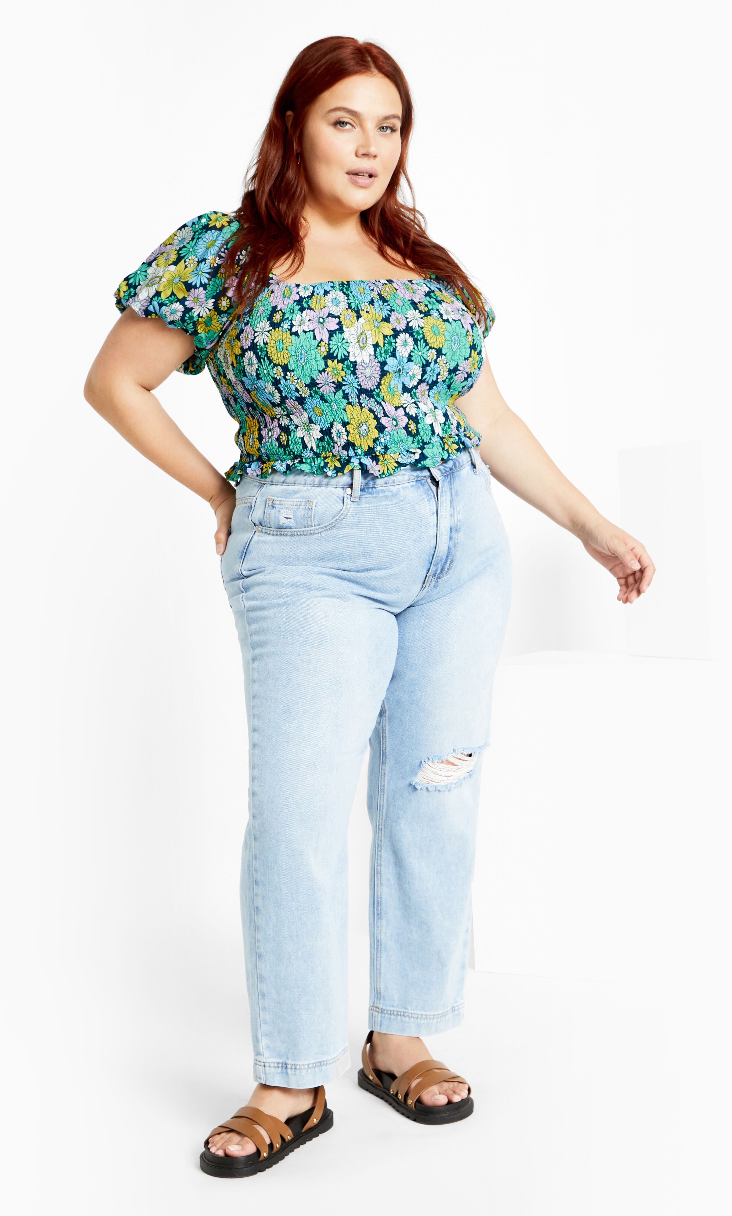 Naomi Top - blue, BLUE, alternate image number 1