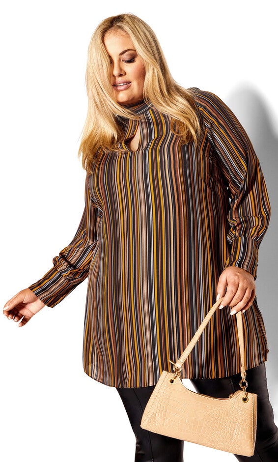 Intrigue Tunic - cinnamon, BLACK, hi-res image number 0