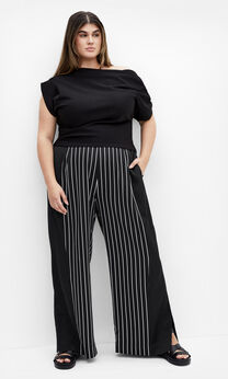 Enya Border Pant - black