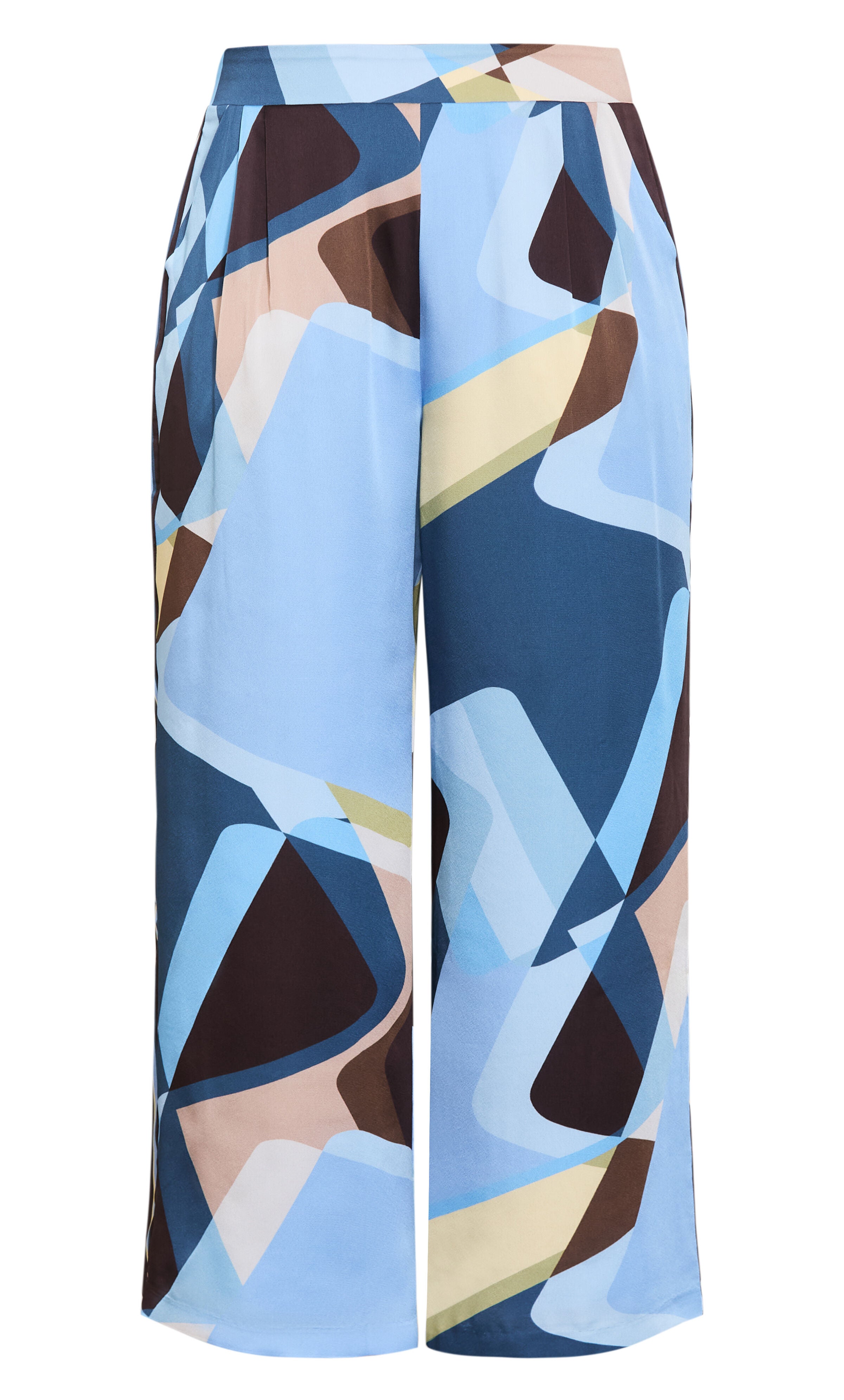 Amaya Abstract Print Wide Leg Pant, BLUE, alternate image number 4