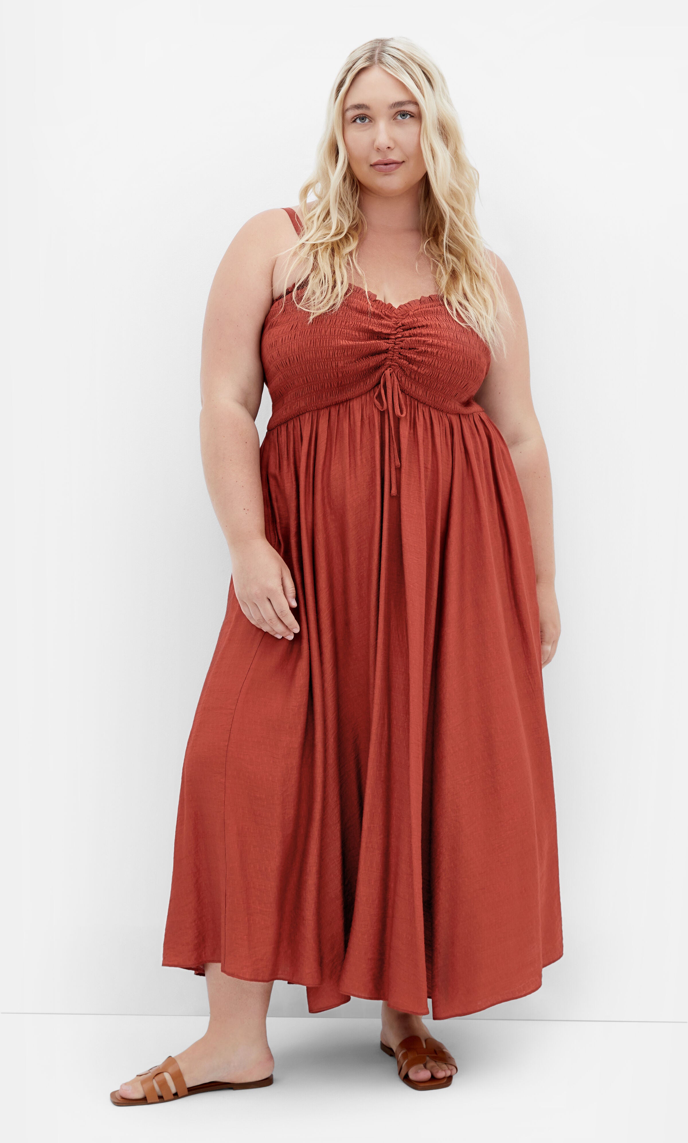 Maui Maxi Dress - ginger, ORANGE, hi-res image number 0