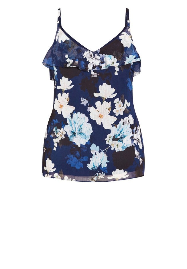 Shy Orchid Top - navy, BLUE, alternate image number 5