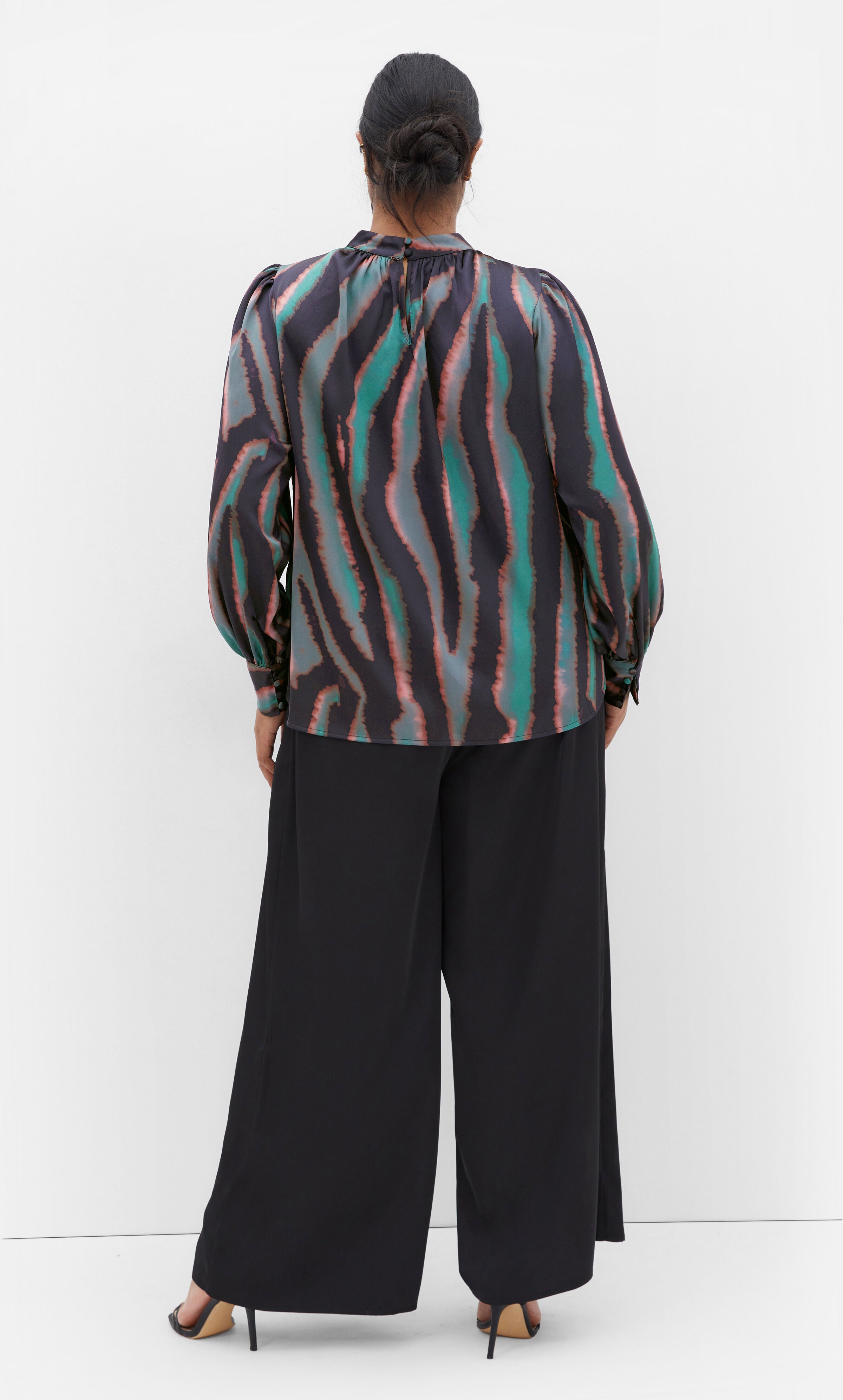 Untamed Top - teal, GREEN, alternate image number 3